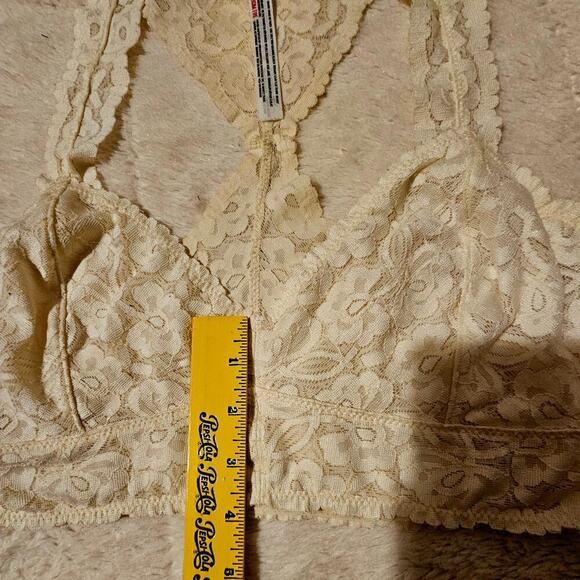 Free‎ People Intimate Off White SzM Crossback Bralette. Sexy Feminine Romantic - Picture 8 of 12